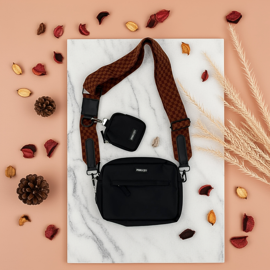 Midnight Black meets Classic Comfort Dog Walking Set - Perlujo