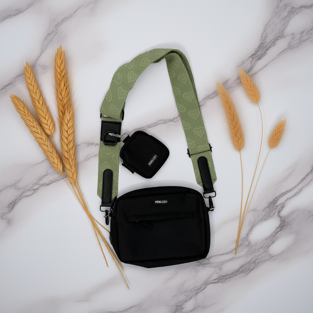 Midnight Black meets Minty Love Dog Walking Set - Perlujo