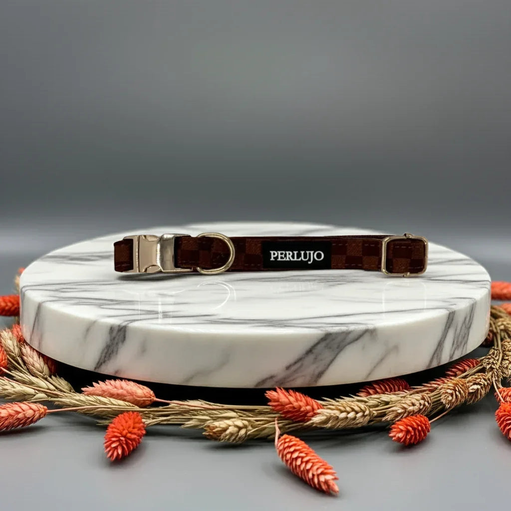 Classic Comfort Essentials Ensemble: Adjustable Neck Harness, Collar & Leash - Perlujo