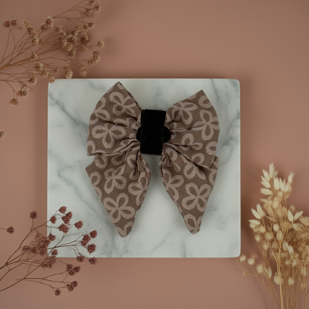 Champagne Clover Sailor Bow Tie - Perlujo