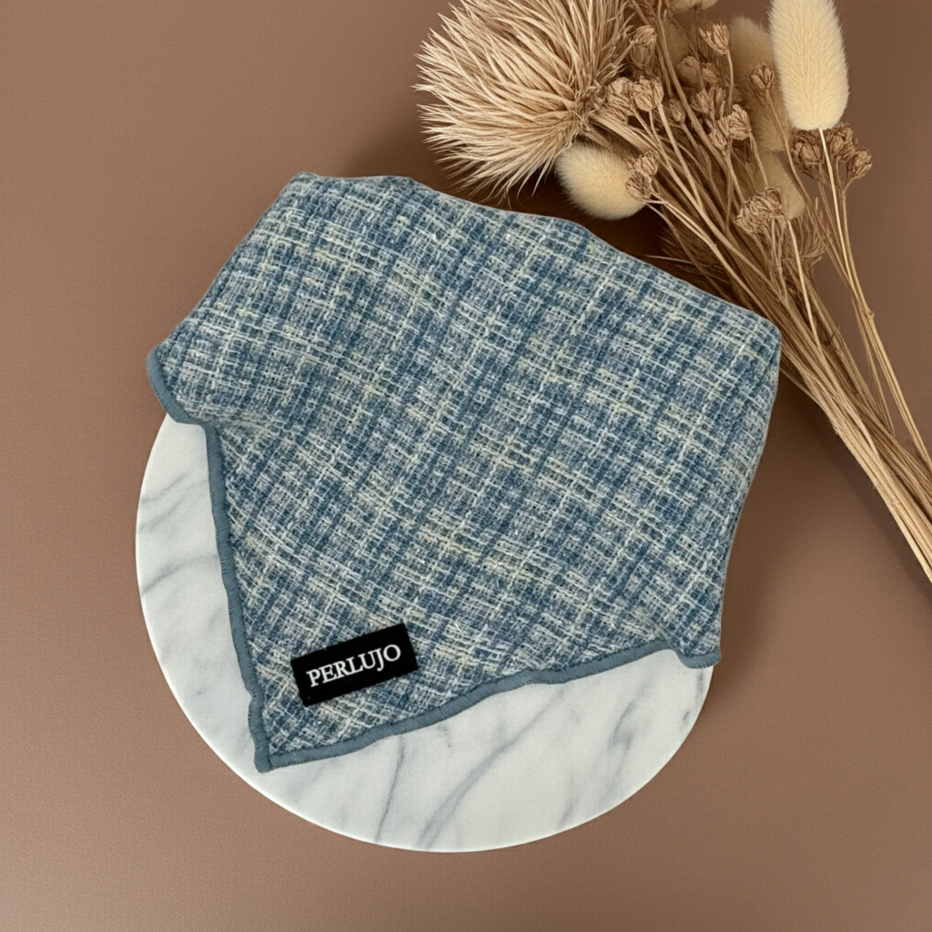 Sky Tweed Bandana - Perlujo
