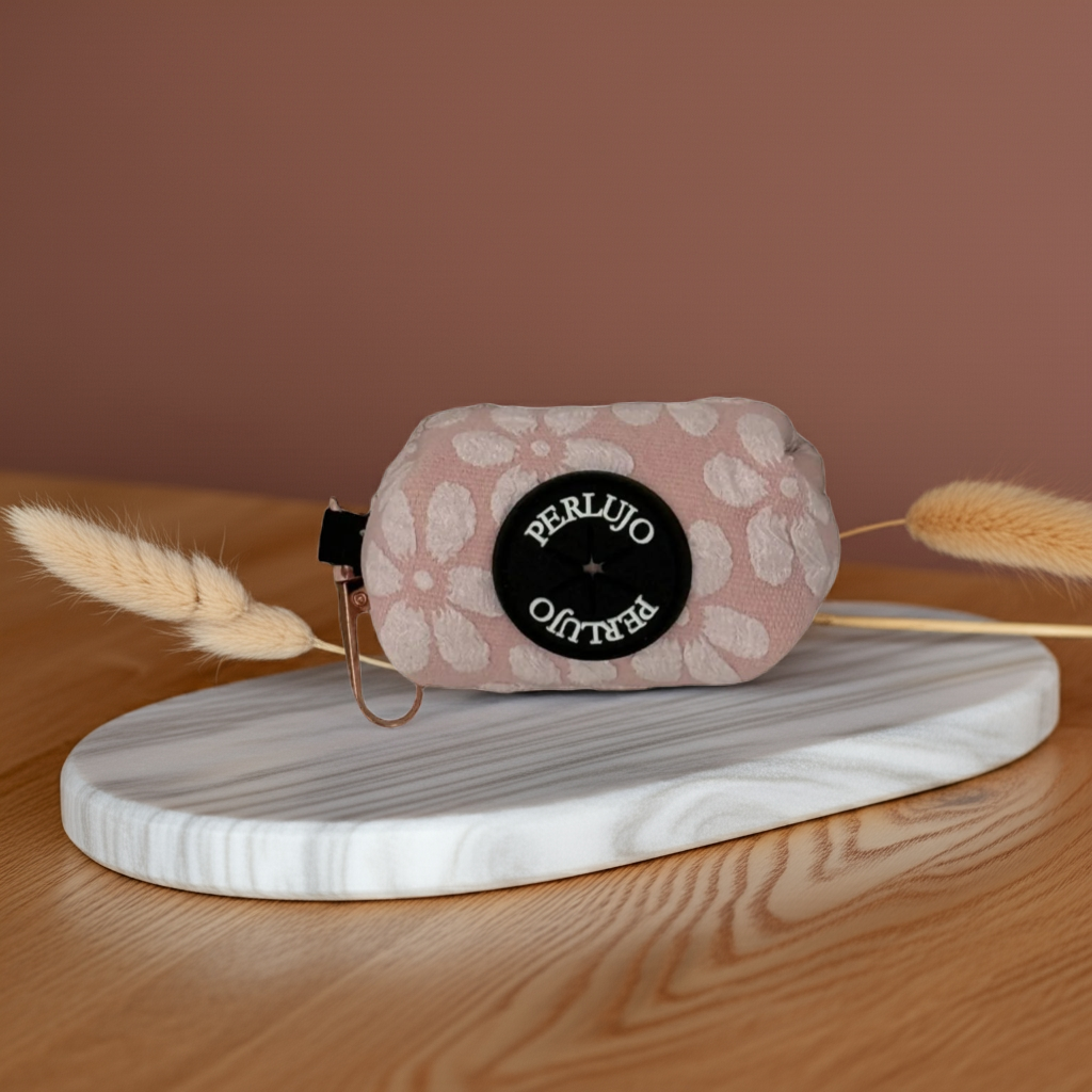 Rosy Bloom Poop Bag Holder - Perlujo
