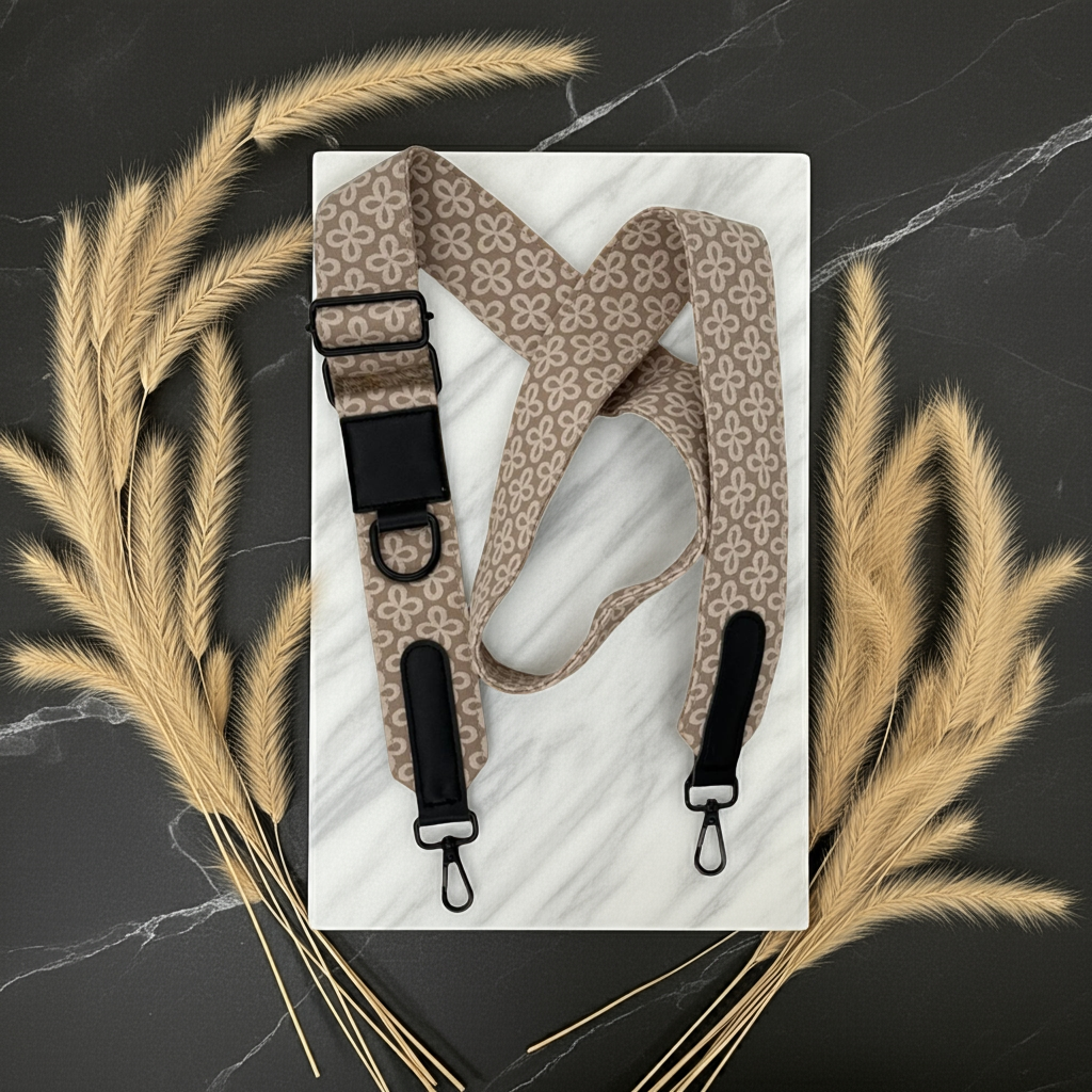 Silky Moss meets Champagne Clover Dog Walking Set - Perlujo