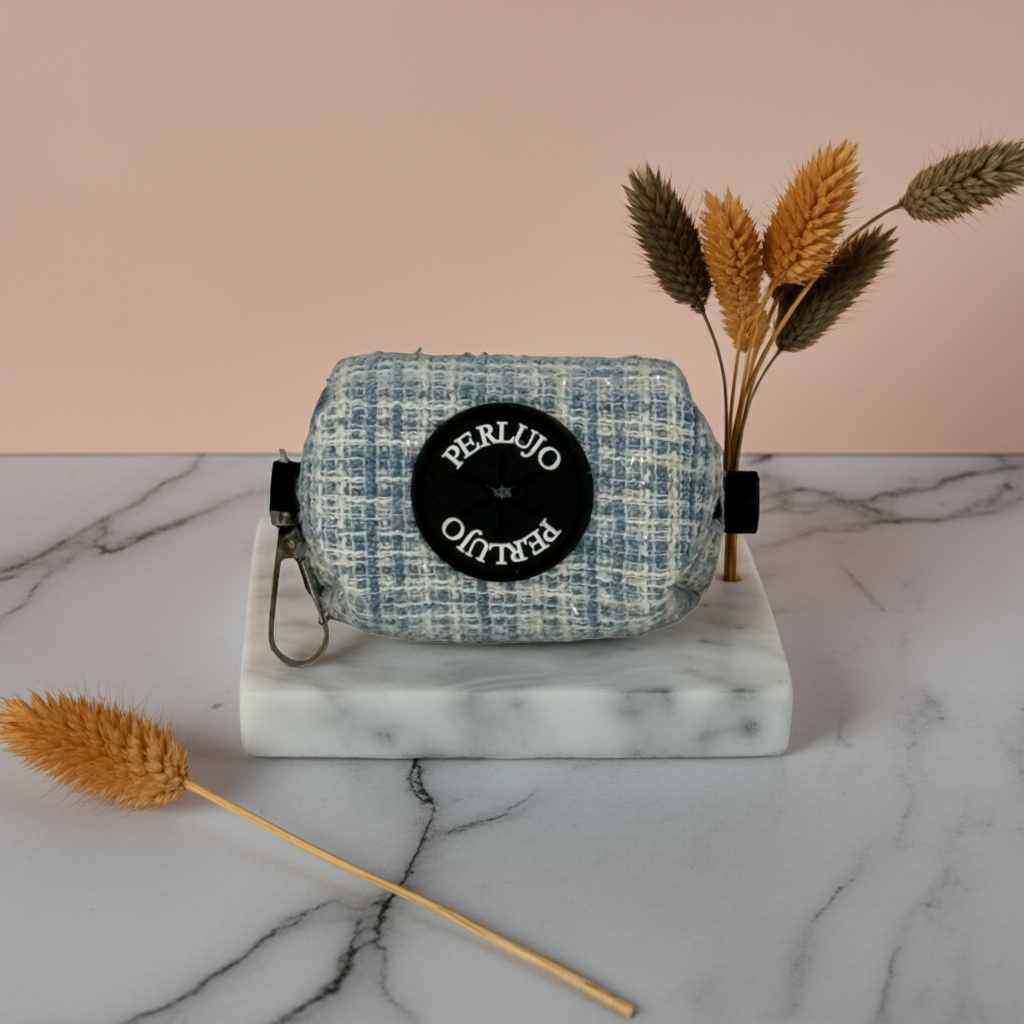 Sky Tweed Poop Bag Holder - Perlujo