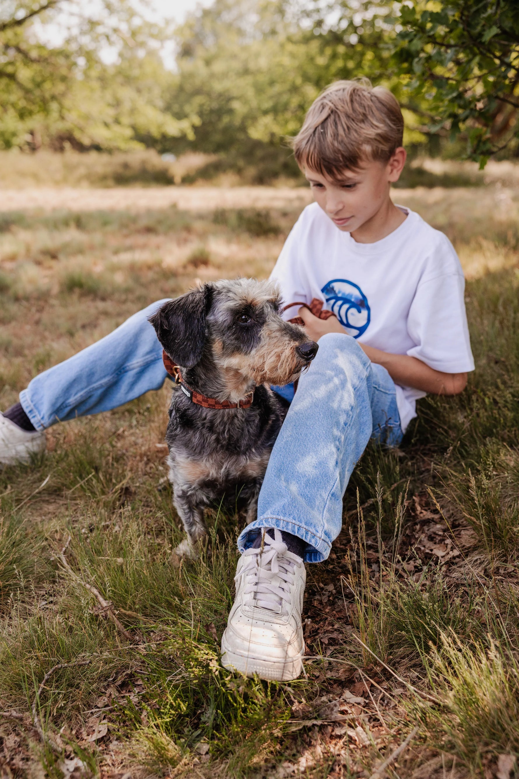 Classic Comfort Essentials Ensemble: Adjustable Neck Harness, Collar & Leash - Perlujo