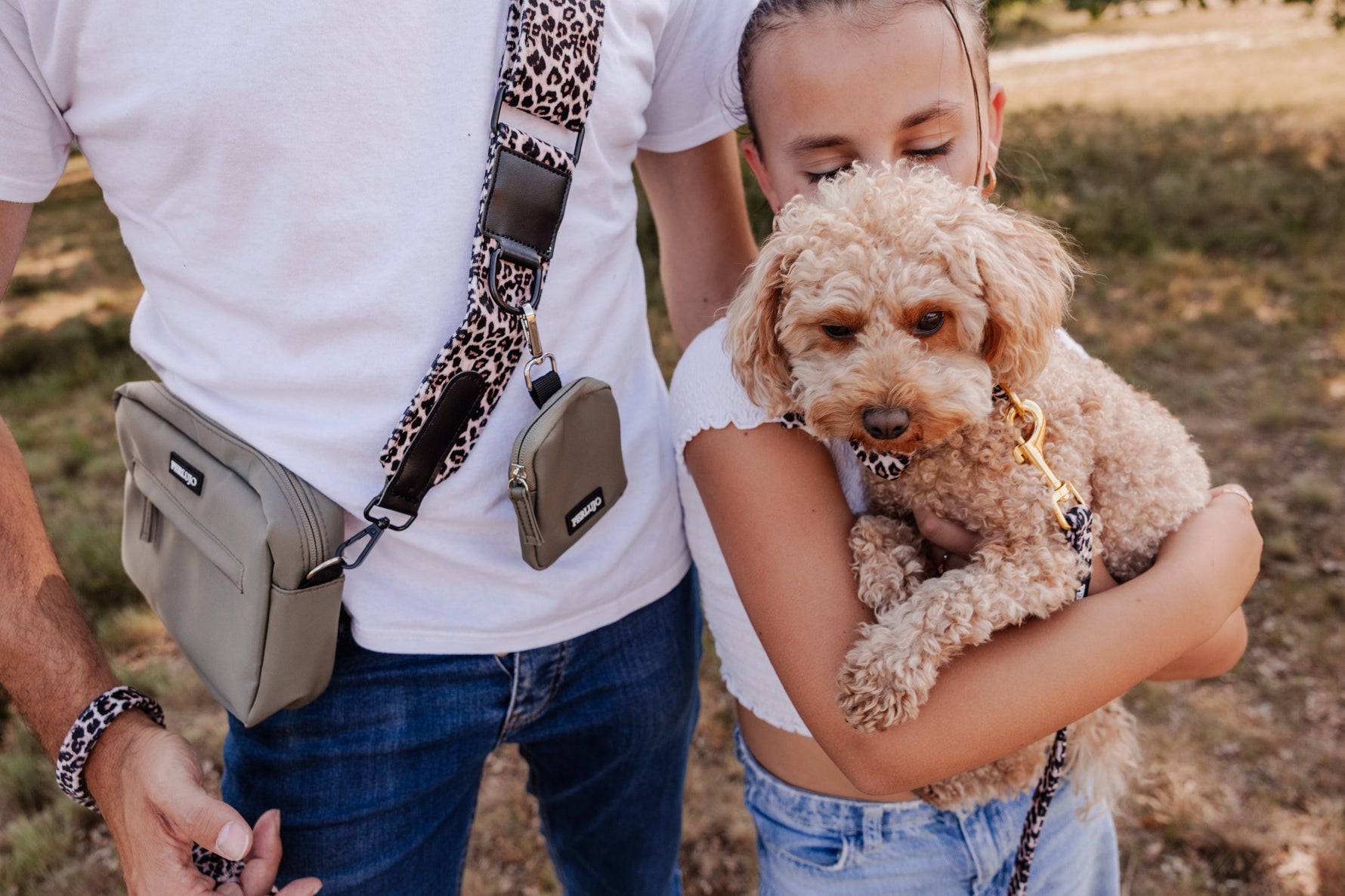 Silky Moss meets Wild Elegance Dog Walking Set - Perlujo