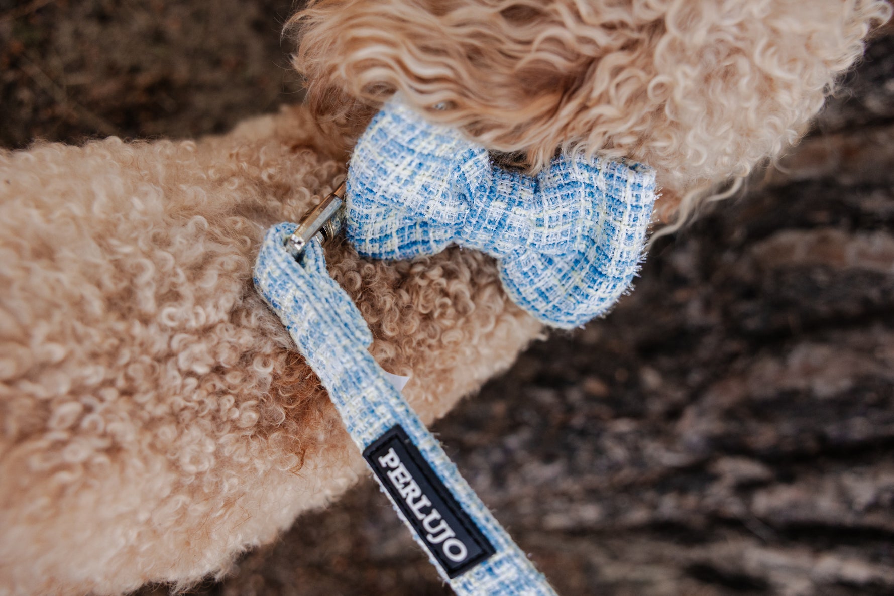 Sky Tweed Bow Tie - Perlujo