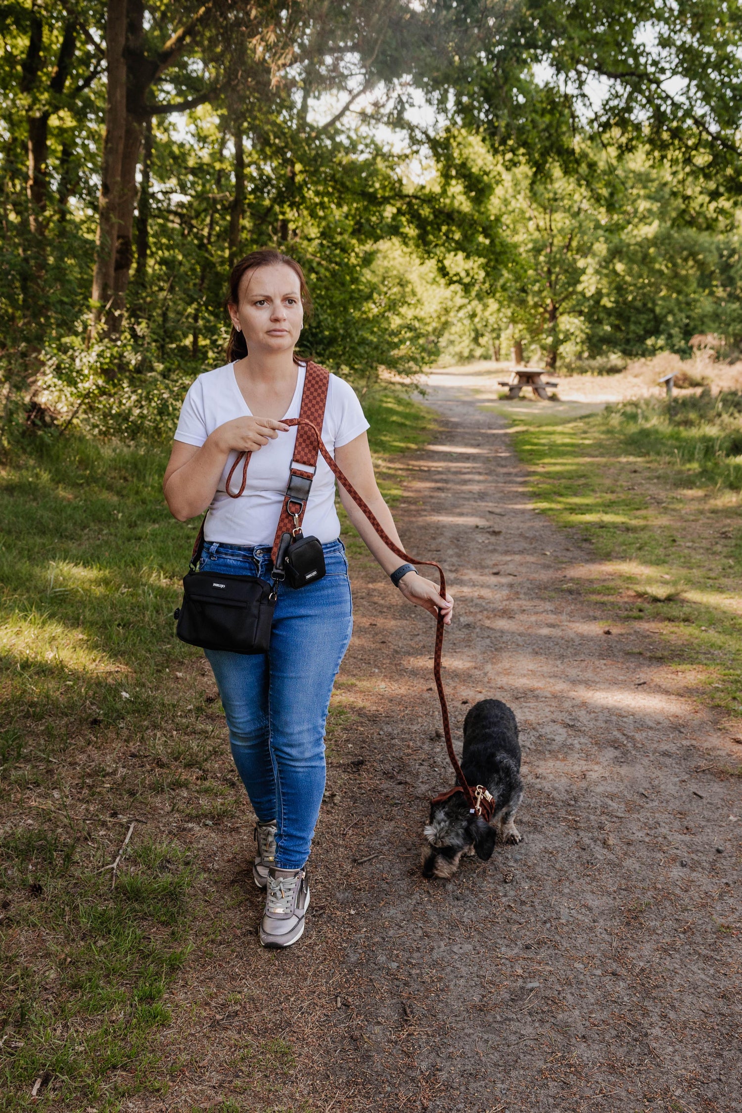 Midnight Black meets Classic Comfort Dog Walking Set - Perlujo