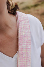 Silky Moss meets Blush Tweed Dog Walking Set - Perlujo