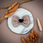 Blush Tweed Bow Tie - Perlujo