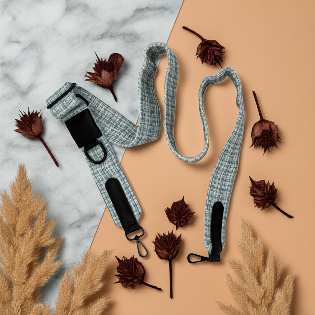 Silky Moss meets Sky Tweed Dog Walking Set - Perlujo