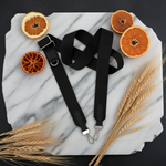Silky Moss meets Midnight Black Dog Walking Set - Perlujo