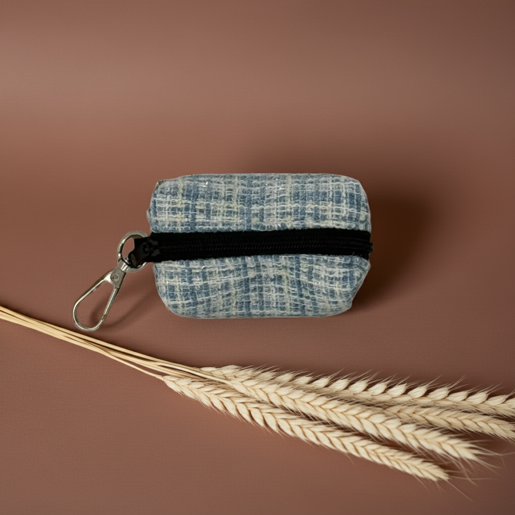 Sky Tweed Poop Bag Holder - Perlujo