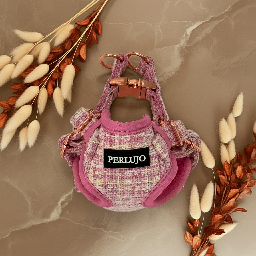 Blush Tweed Step-in Adjustable Harness