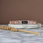 Rosy Bloom Essentials Ensemble: Adjustable Neck Harness, Collar & Leash - Perlujo