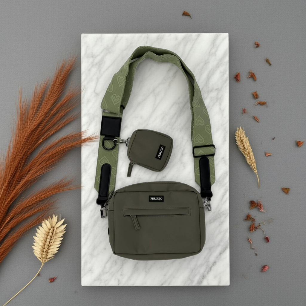 Silky Moss meets Minty Love Dog Walking Set - Perlujo