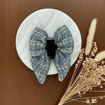 Sky Tweed Sailor Bow Tie - Perlujo