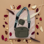Silky Moss meets Sky Tweed Dog Walking Set - Perlujo