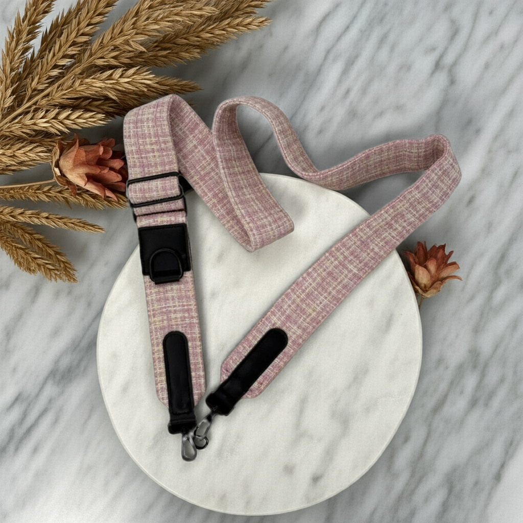Silky Moss meets Blush Tweed Dog Walking Set - Perlujo